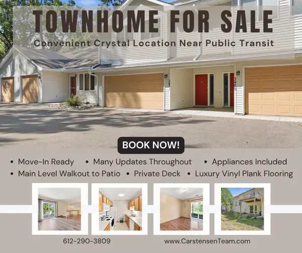 feature image of Crystal MN Townhome Priced at Just $229,900