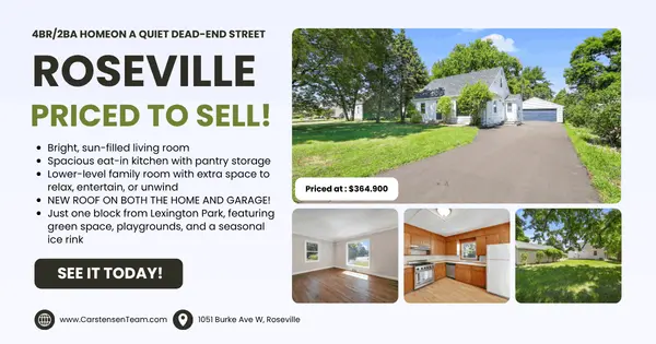 feature image of Roseville Home That's Priced to Sell!