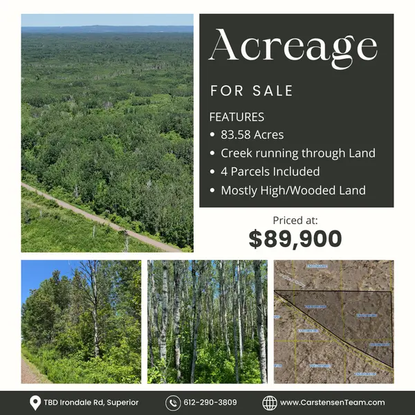 Acreage in Irondale Wisconsin | $89,900 | 83+ Acres!,Chuck Carstensen