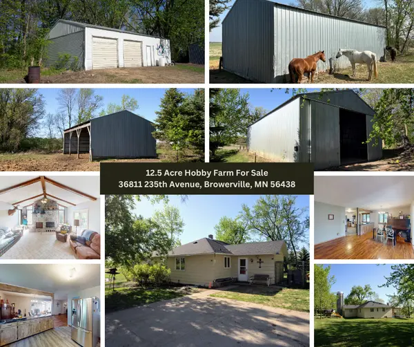 Hobby Farm for Sale in Browerville with Acreage and Outbuildings