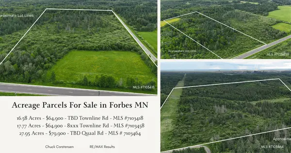 Three Exceptional Wooded Acreage Opportunities in Forbes, Minnesota