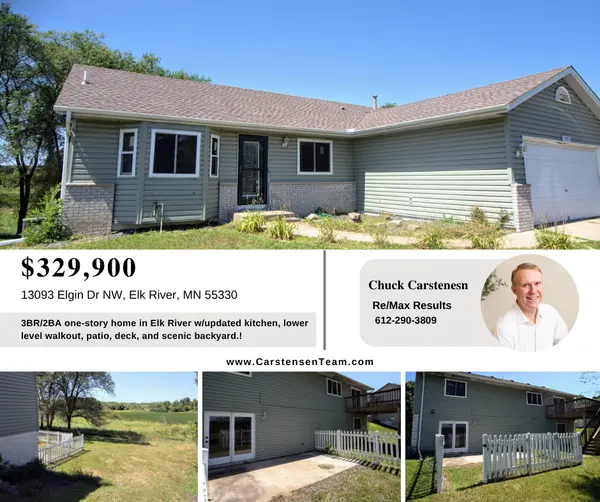 Walkout Rambler for Sale in Elk River Backing to Meadowvale Heights Park