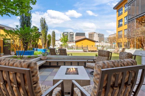 Afton rooftop courtyard condo living