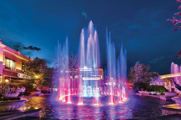 Fountain at The Village at Meridian