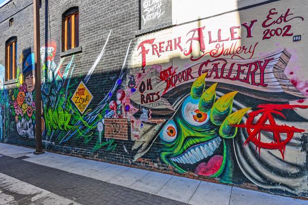 Freak Alley art gallary entrance