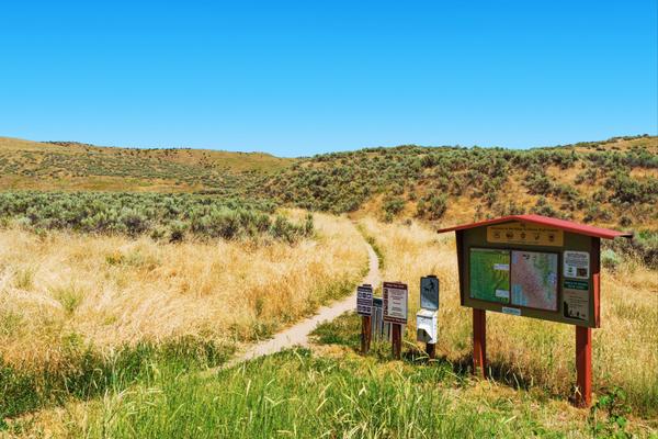 Foothills trails system near Eagle, Idaho