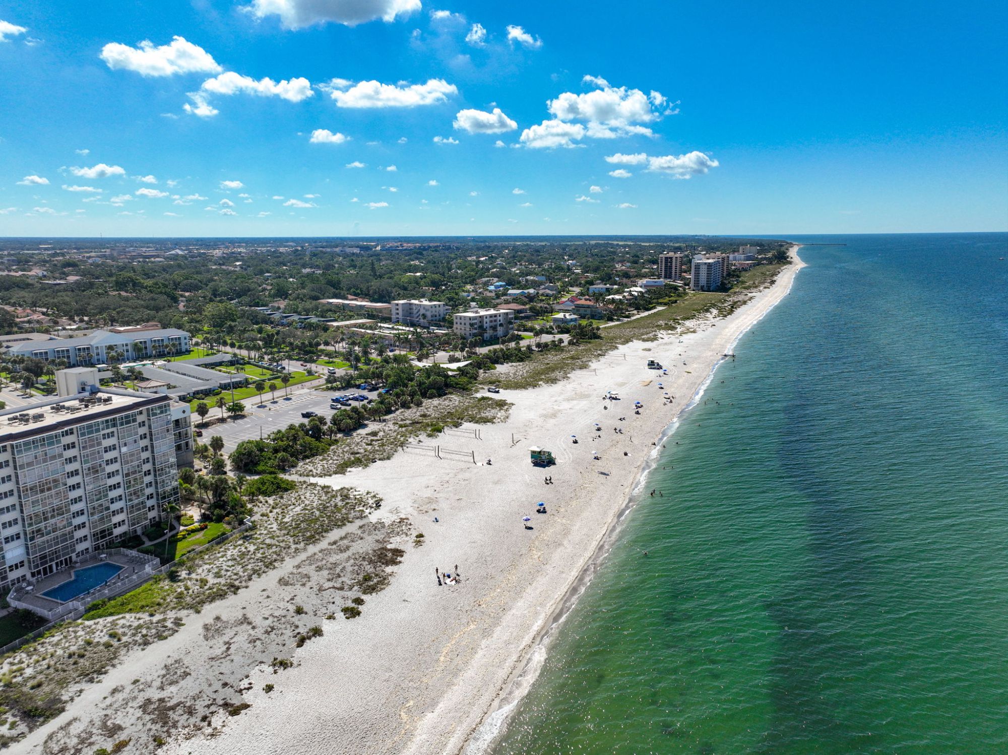 Venice Florida beach and waterfront homes for sale aerial view