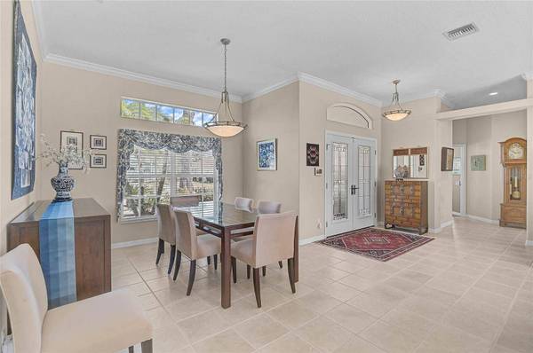 Dining area with golf course views Nokomis Florida