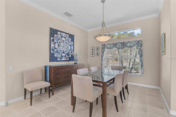 Dining area with golf course views Nokomis Florida