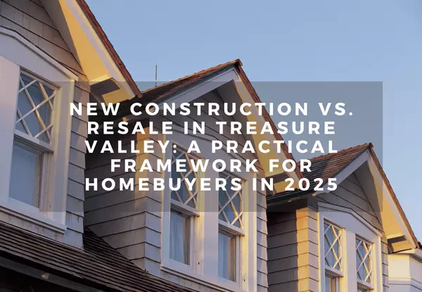 New Construction vs. Resale in Treasure Valley: A Practical Framework for Homebuyers in 2025