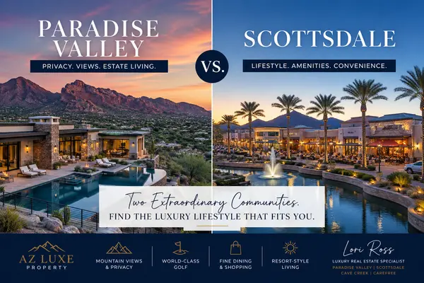 Paradise Valley vs Scottsdale Luxury Real Estate: What Buyers Need to Know in 2026