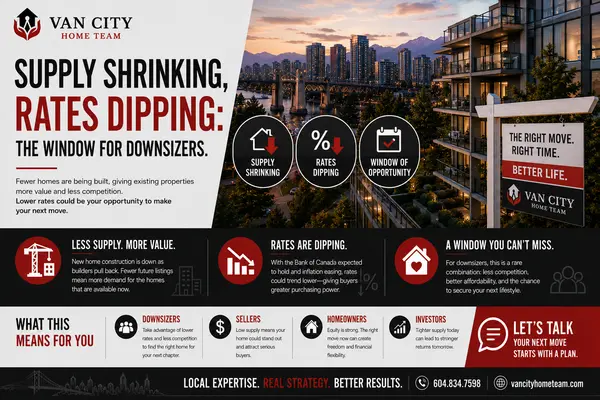 Supply Shrinking, Rates Dipping: The Window for Downsizers