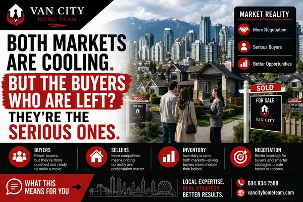 feature image of Both Markets Are Cooling. But the Buyers Who Are Left? They're the Serious Ones.