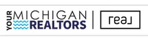 Your Michigan Realtor final logo secondary outlines with real