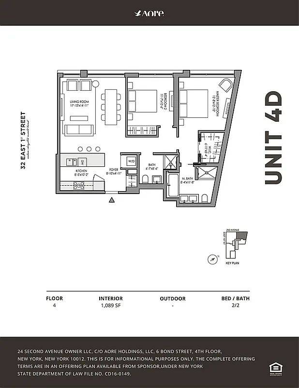 32 East 1st Street D4 E. Greenwich Village New York NY 10003