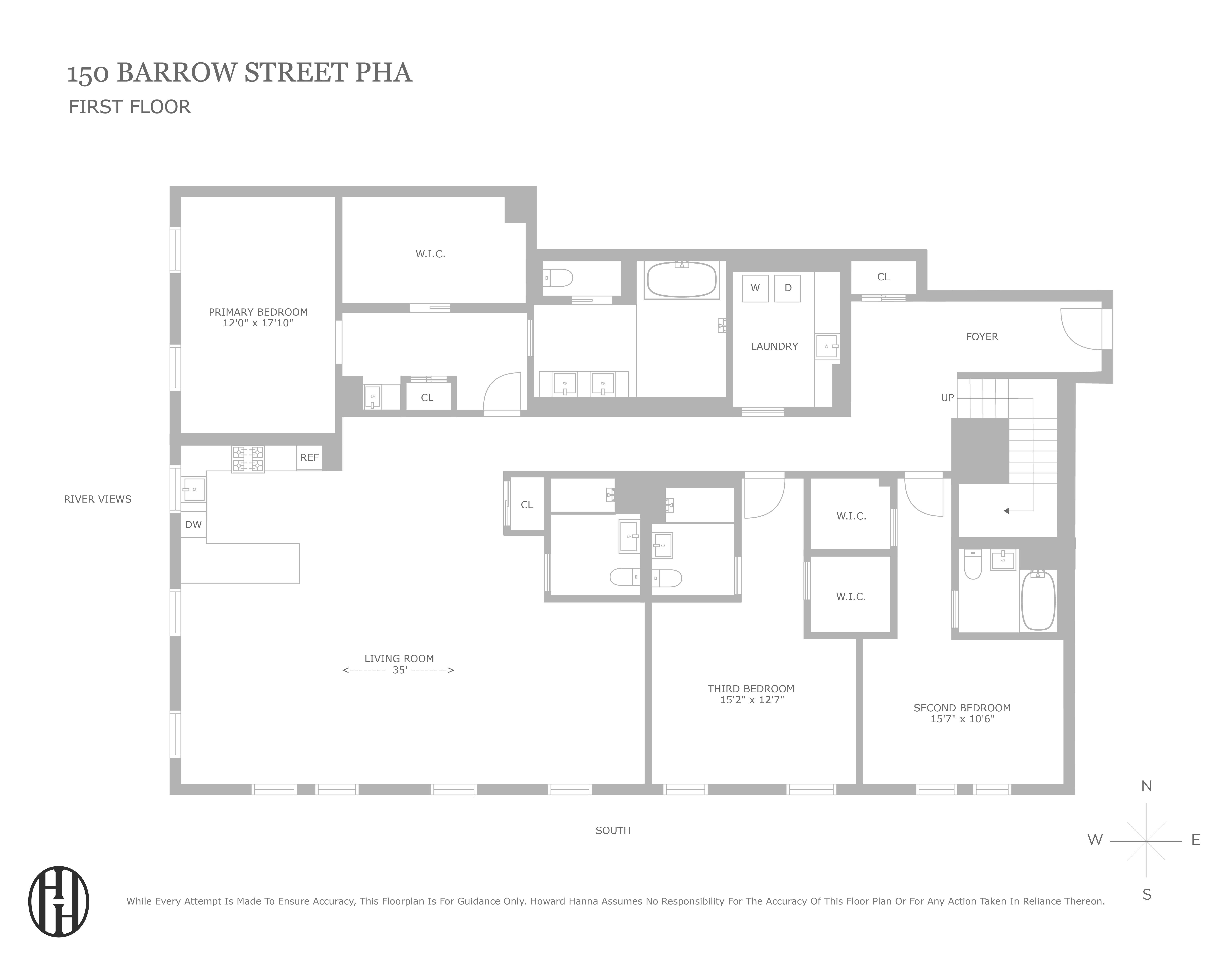 150 Barrow Street PENTHOUSE-1 W. Greenwich Village New York NY 10014