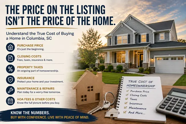 The Price on the Listing Isn't the Price of the Home: A Columbia, SC Buyer's Guide to the True Cost of Buying