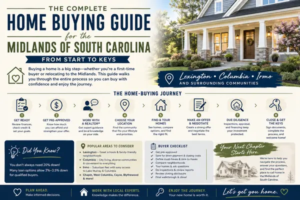 The Complete Home Buying Guide for the Midlands of South Carolina