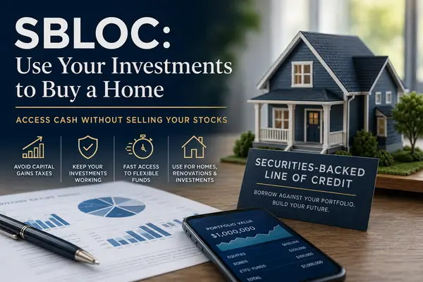 feature image of Securities-Backed Lines of Credit (SBLOC): How to Use Your Investments to Buy a Home Without Selling Your Stocks