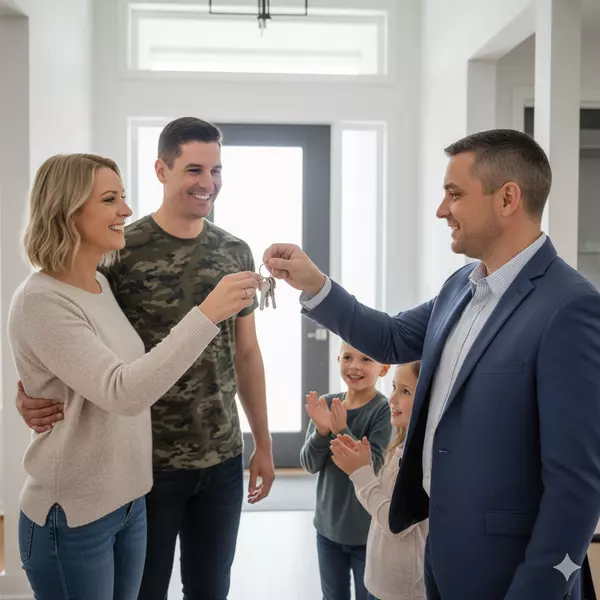 Military family buying home with VA loan in San Antonio
