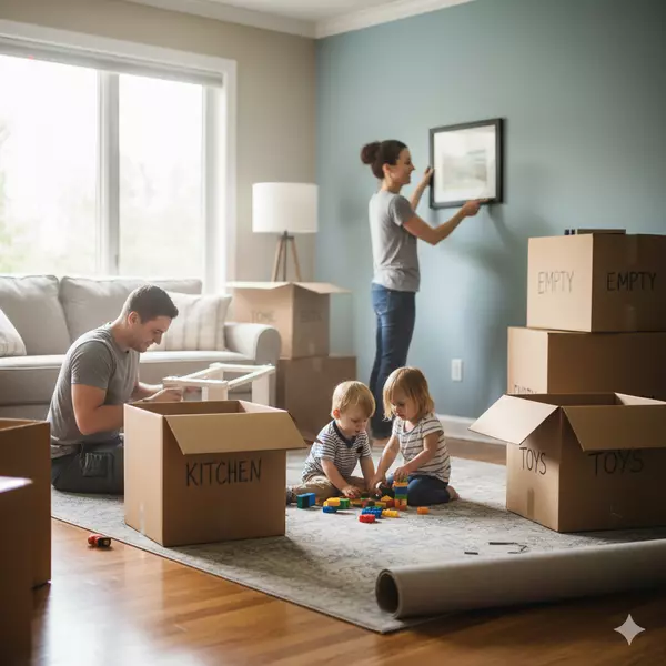 Military family settling into new home near Randolph AFB during first month after PCS move to San Antonio