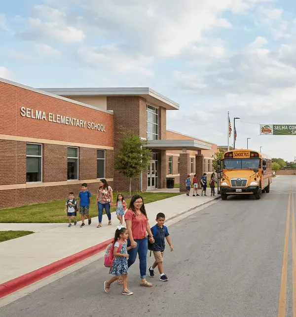 A snapshot of local amenities like schools or shopping centers, highlighting the community atmosphere in Selma Texas