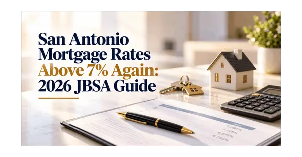 San Antonio Mortgage Rates Above 7% Again: 2026 JBSA Guide