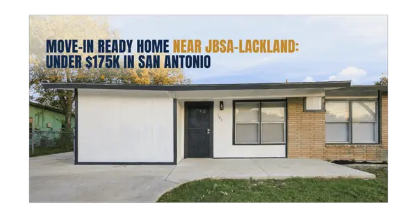 feature image of Move-In Ready Home Near JBSA-Lackland Under $175K in San Antonio