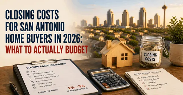 Closing Costs for San Antonio Home Buyers in 2026: What to Actually Budget