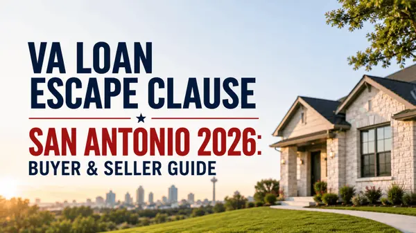 VA Loan Escape Clause San Antonio 2026: Buyer & Seller Guide