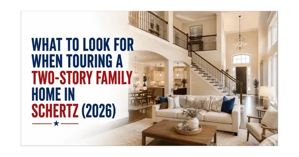 feature image of What to Look for When Touring a Two-Story Family Home in Schertz (2026)