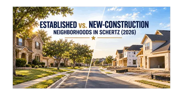 feature image of Established vs. New-Construction Neighborhoods in Schertz (2026)
