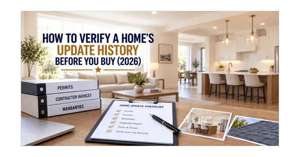 feature image of How to Verify a Home's Update History Before You Buy (2026)