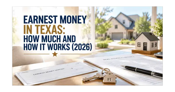 Earnest Money in Texas: How Much and How It Works (2026)