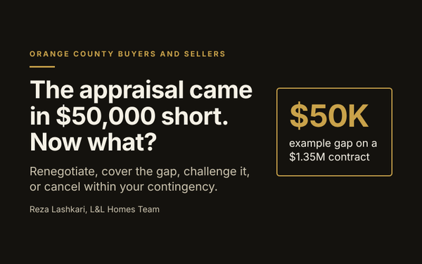 Appraisal Came in Low in Orange County? Your Options