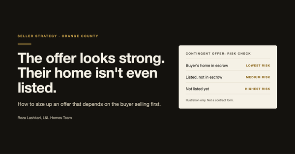 Should You Accept a Contingent Offer on Your Orange County Home?
