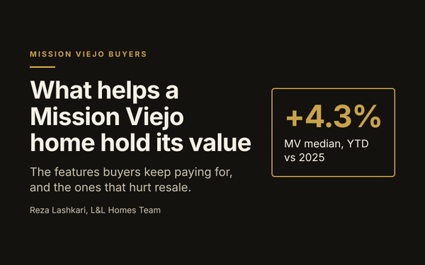 What Makes a Home a Good Investment in Mission Viejo?