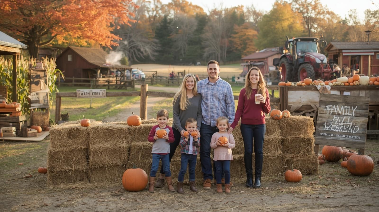 Families enjoying North Jersey fall activities with pumpkin patches, hayrides, and farm fun during October weekends.