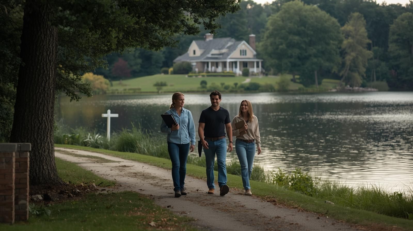 Realtor guiding homeowners along Cupsaw Lake in Wanaque NJ, symbolizing the month-by-month short sale journey toward a successful closing and financial relief.