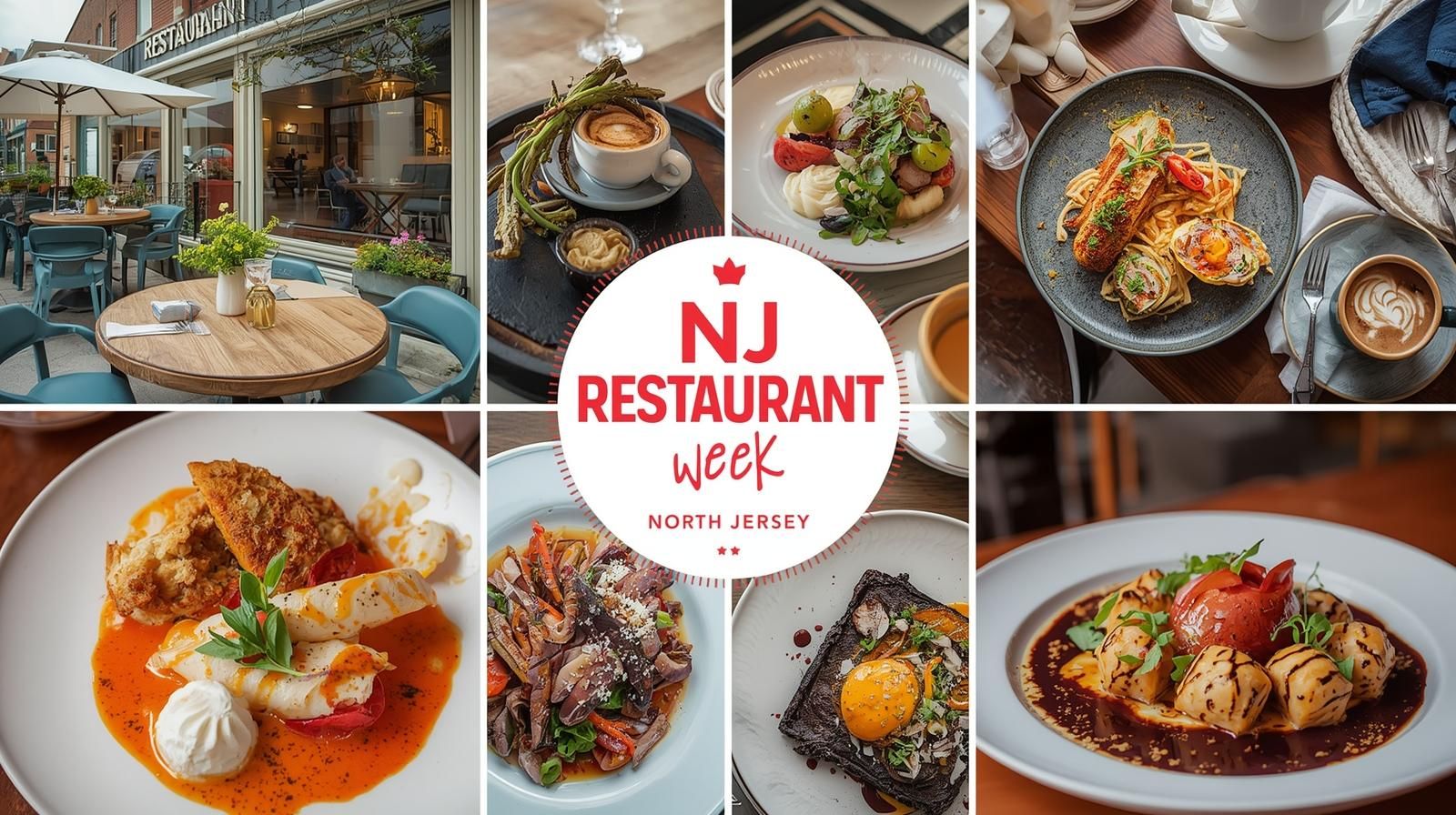 People enjoying diverse local cuisine during NJ Restaurant Week in North Jersey.