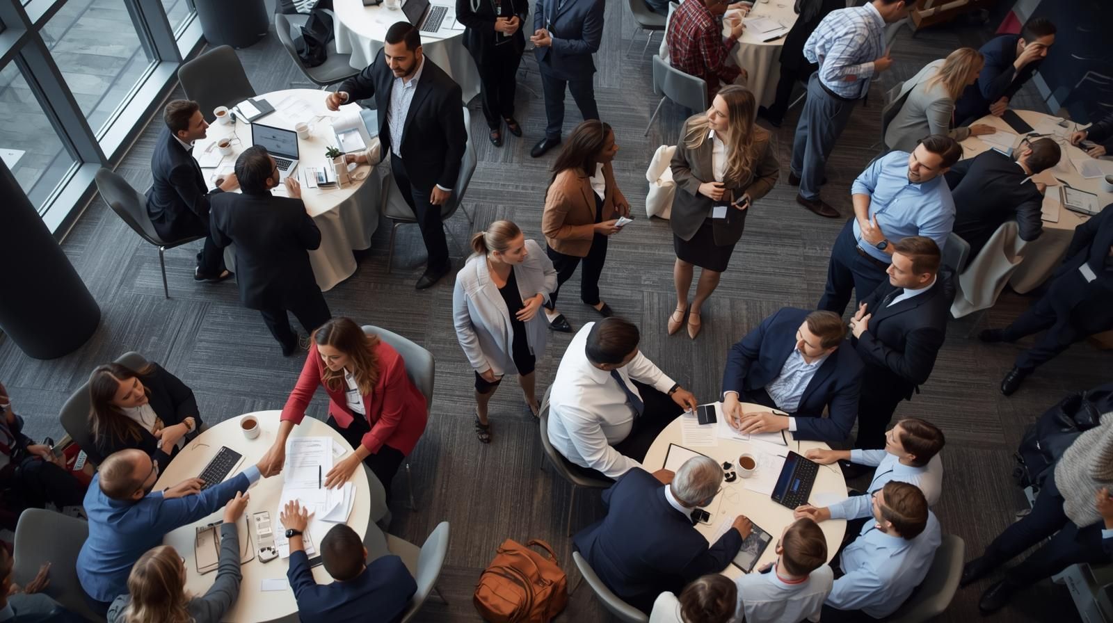 Real estate investors networking at the North Jersey Investor Exchange event.