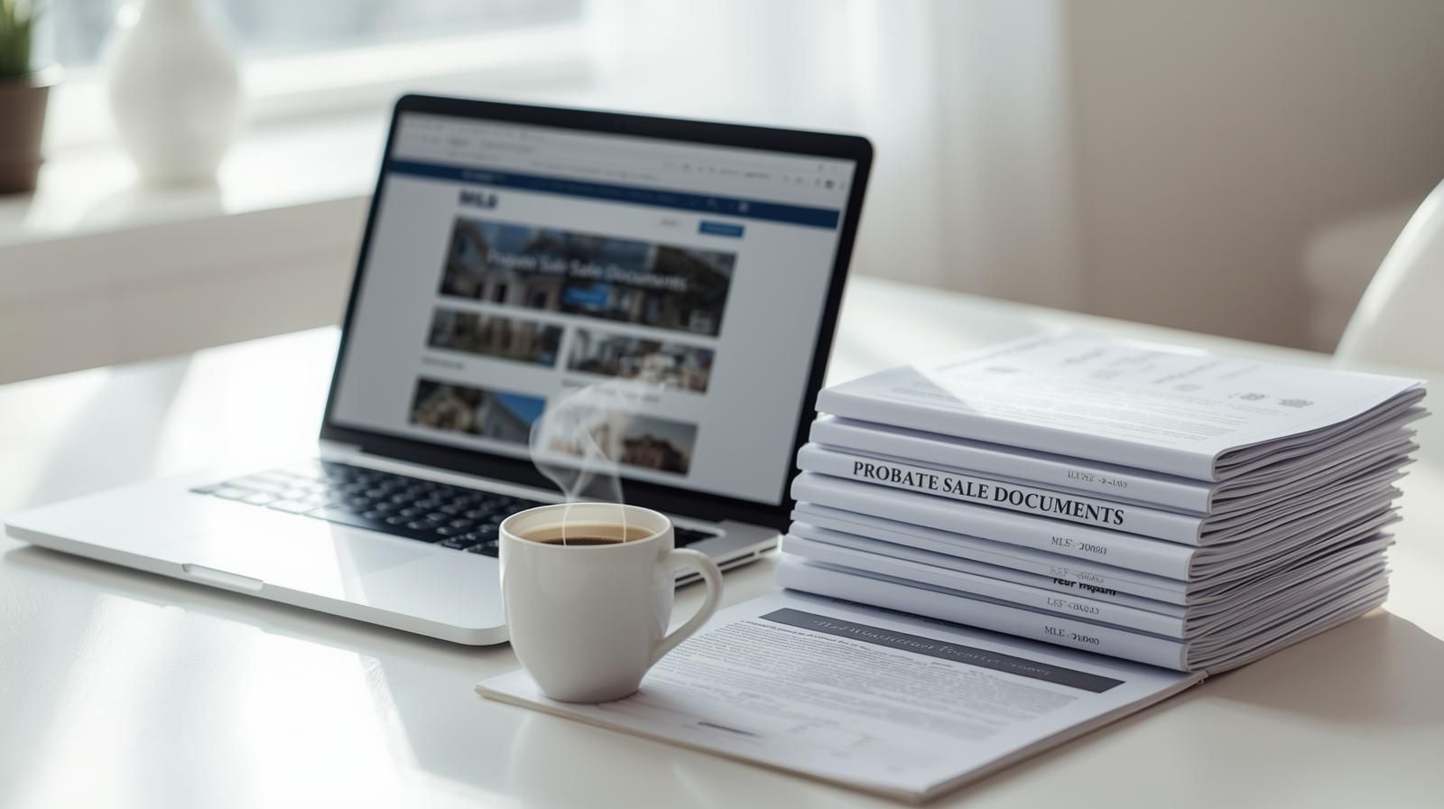 Step-by-step buying process for probate property in Prospect Park NJ showing AI tools, MLS listings, probate sale documents, and expert real estate guidance by North Jersey&rsquo;s First AI-Certified Realtor Johnny Rodriguez.