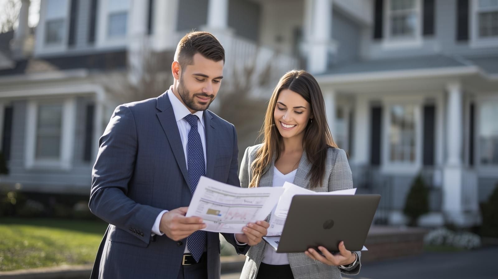 Realtor Johnny Rodriguez reviewing investment opportunities in North Haledon NJ with a local investor.