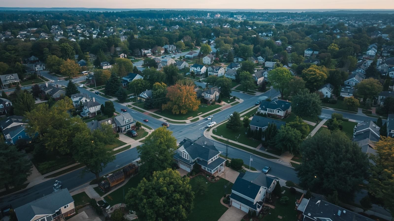 Aerial view of North Haledon NJ residential area showcasing real estate investment potential.
