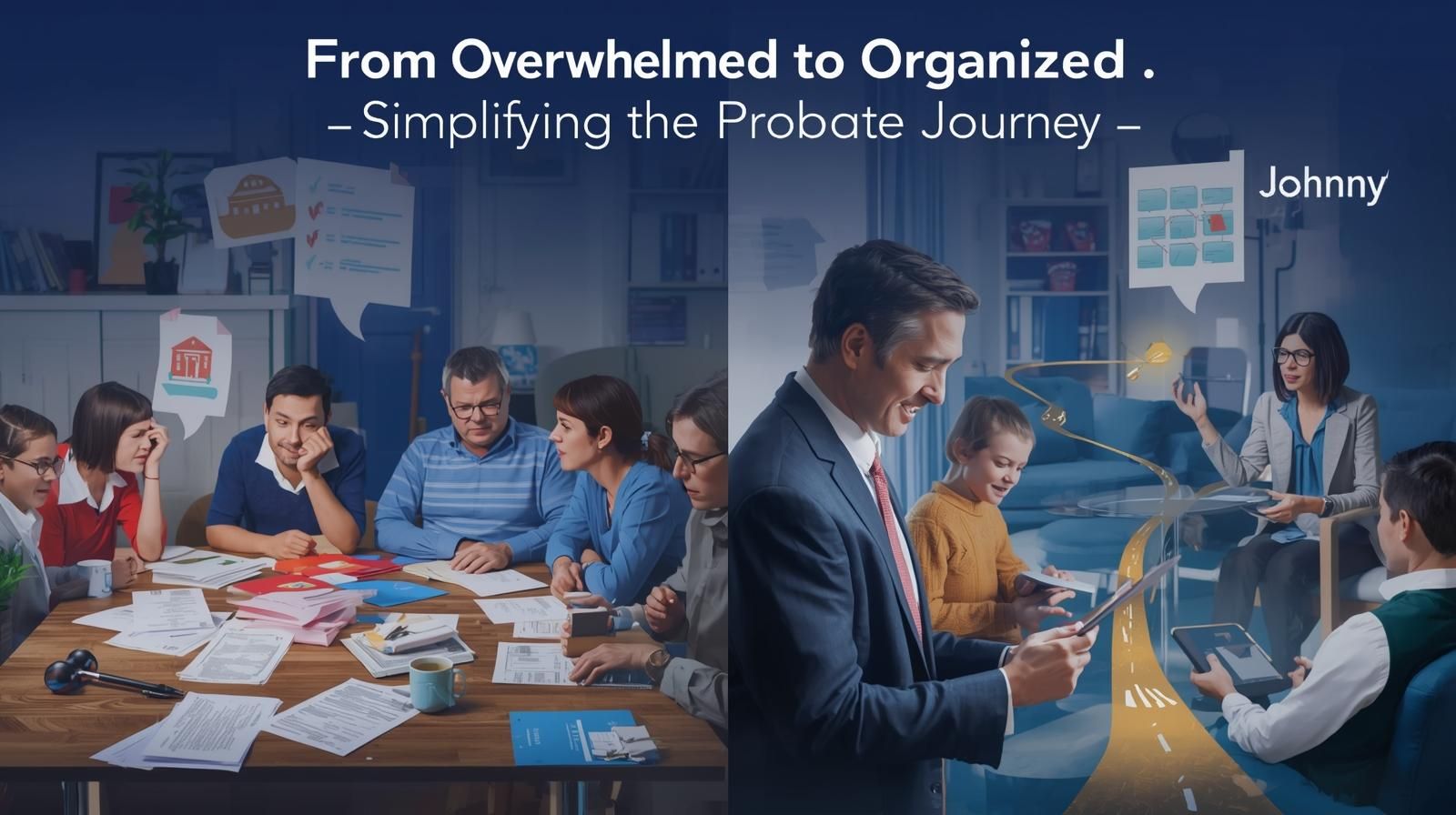Realtor Johnny Rodriguez guiding a family through the probate sale process in North Haledon, NJ, transforming a stressful experience into a clear and organized plan.