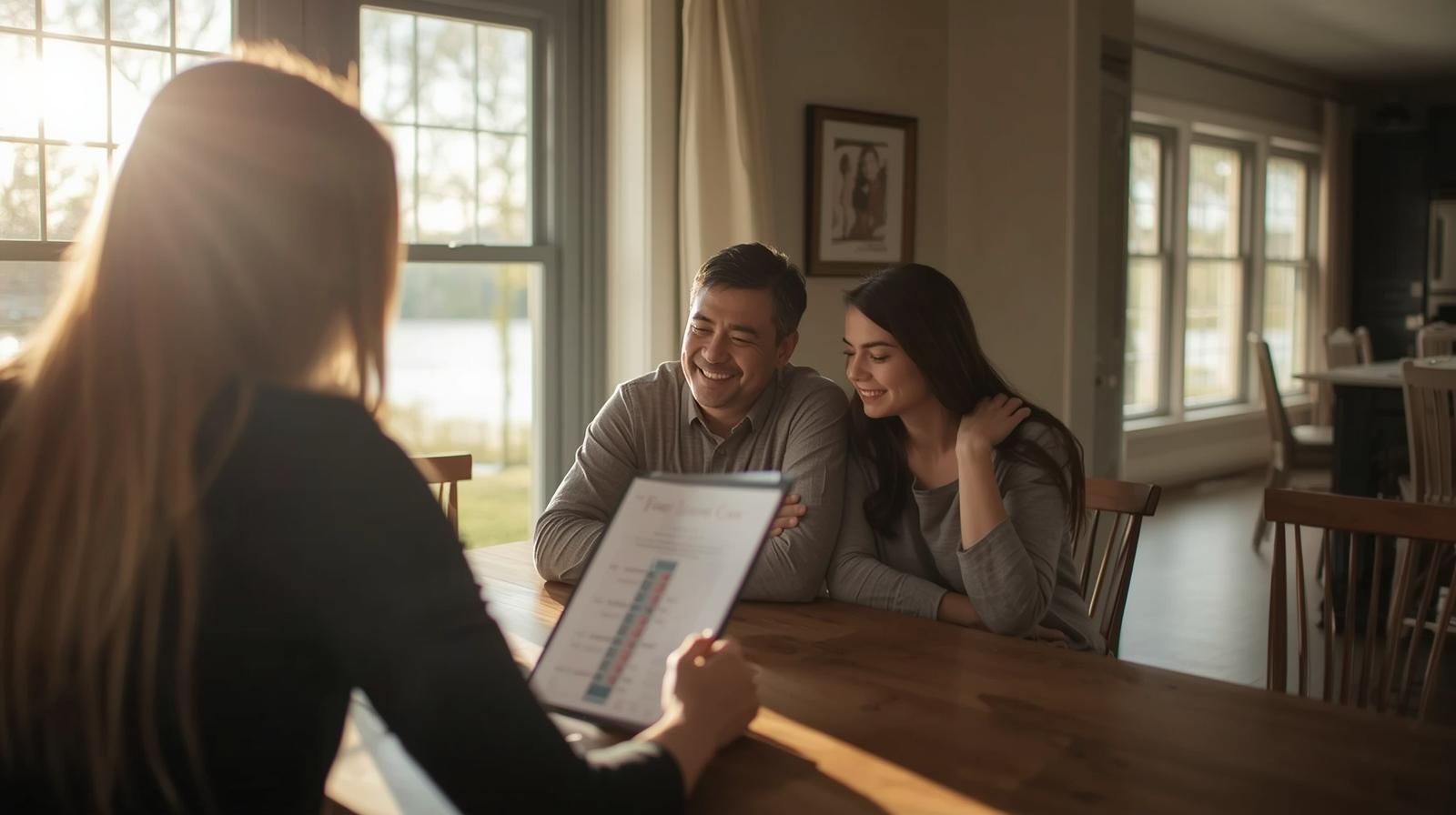 Realtor meeting with homeowners in Wanaque NJ to discuss rising home equity and new opportunities in the 2025 real estate market.