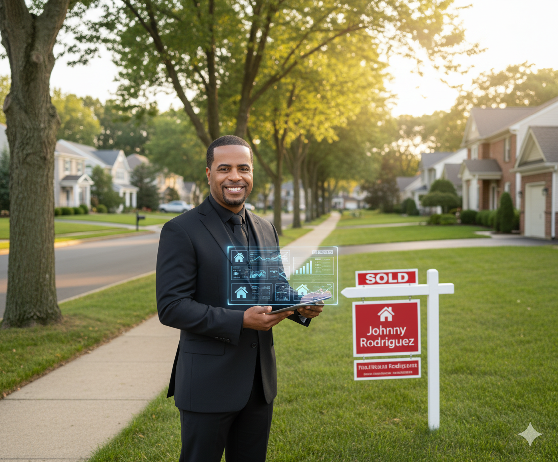 Johnny Rodriguez analyzing Paramus NJ single-family home prices, showcasing strong schools, local economy, and community lifestyle that drive high property demand.