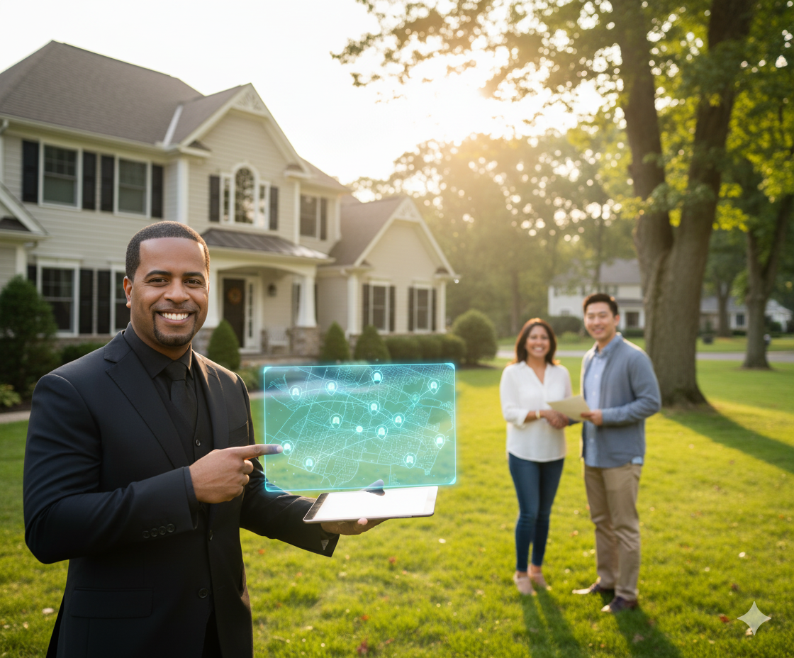 Johnny Rodriguez, North Jersey&rsquo;s First AI-Certified Realtor, guiding clients through Paramus NJ home sales using advanced AI tools and local expertise.