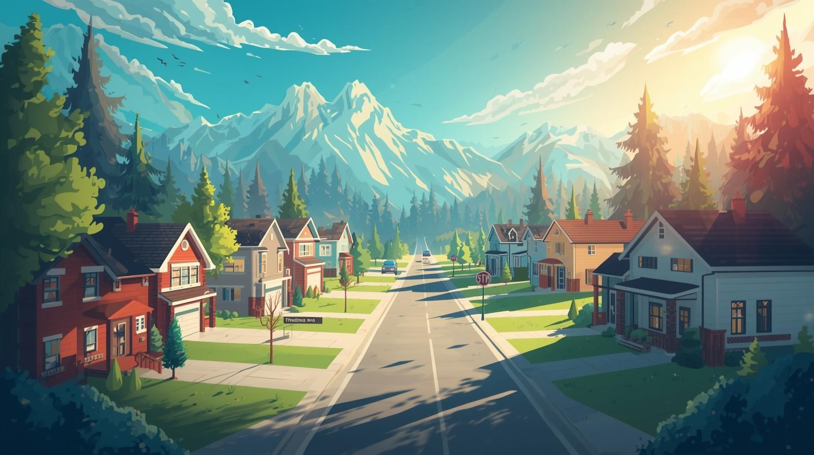 A bright suburban street in Woodland Park, NJ, symbolizing strong housing demand, low inventory, and rising buyer competition in the local real estate market.