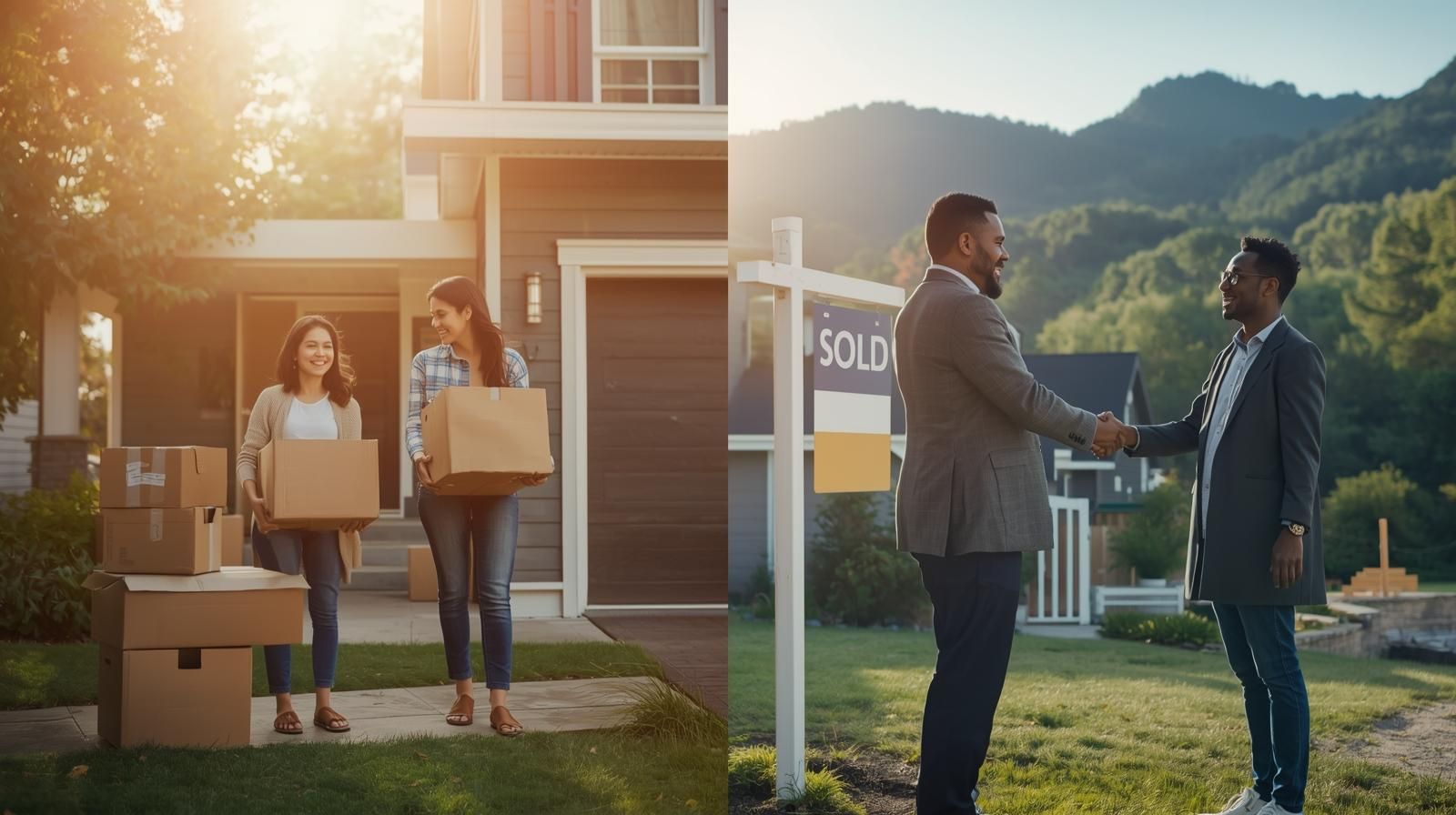 Woodland Park NJ home buyers and sellers celebrating near Garret Mountain Reservation, showcasing lifestyle value and successful real estate results.